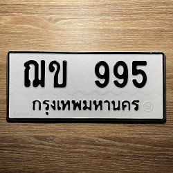 ภาพป้ายทะเบียน ฌข 995 ของจริง