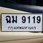 ภาพป้ายทะเบียน ฉม 9119 ทะเบียนสวย