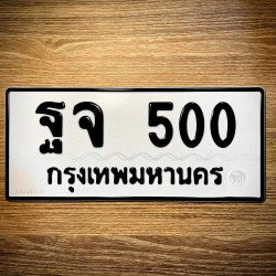 ภาพป้ายทะเบียน ฐจ 500 ของจริง