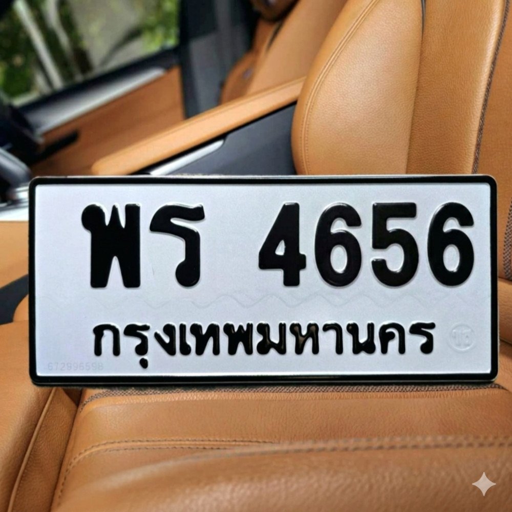 ภาพป้ายทะเบียน พร 4656 ของจริงจาก BookTabien